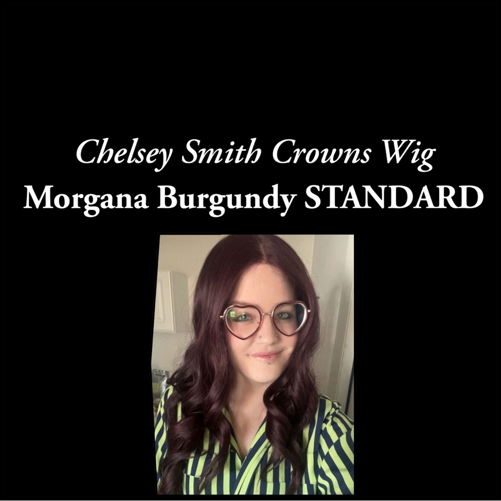 Morgana Burgundy Wig